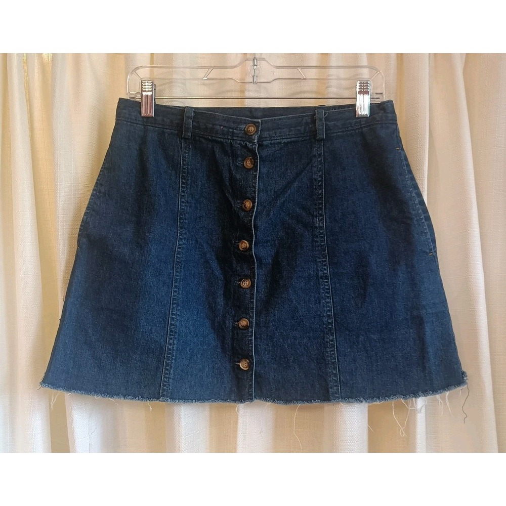 Orvis Women's 100% Cotton Denim Button Jean‎ Shirt Size 8 with Pockets